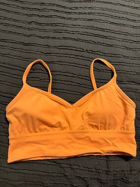 lululemon athletica Orange V-Neck Bralette